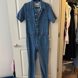 Everlane Blue Denim Jumpsuit